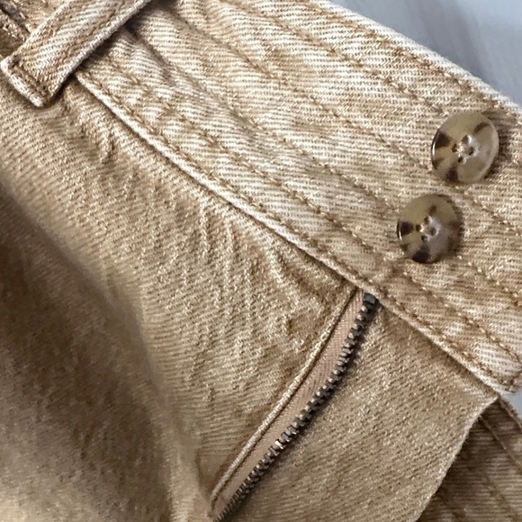 Faherty Harbor Crop Wide Leg Jeans- Sand- Size 30 - Picture 7 of 10